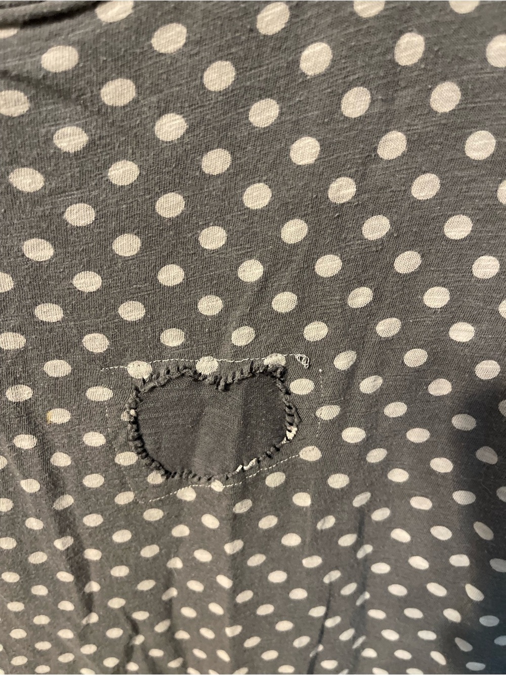 Magnolia Pearl Gray Polka Dot Long Sleeve Tunic - Picture 3 of 5